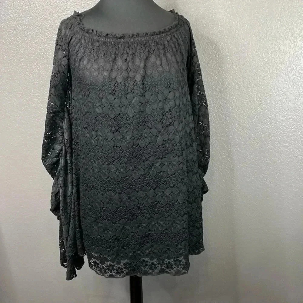 Noa Elle Black Lace Dress Size Medium 1174